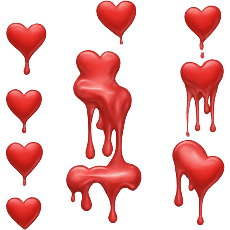 heart red totaly melt emoji