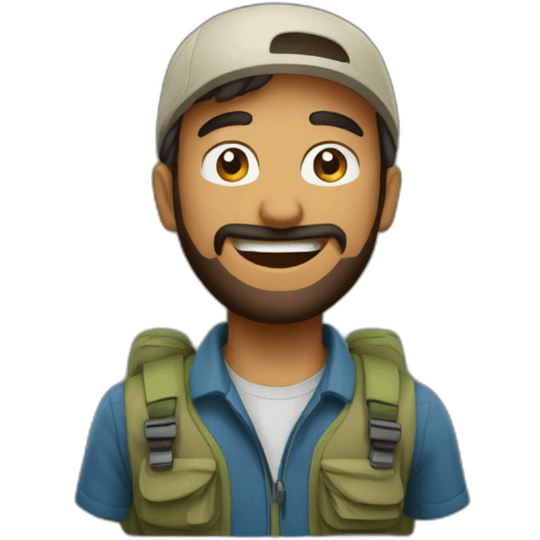 Camping guy Omani  emoji