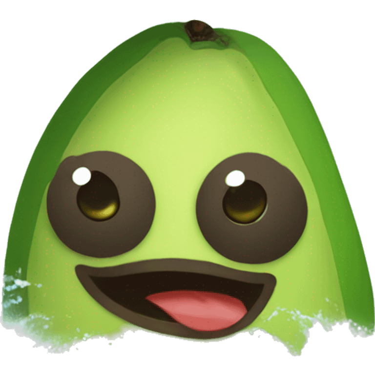 Aguacate surfeando emoji