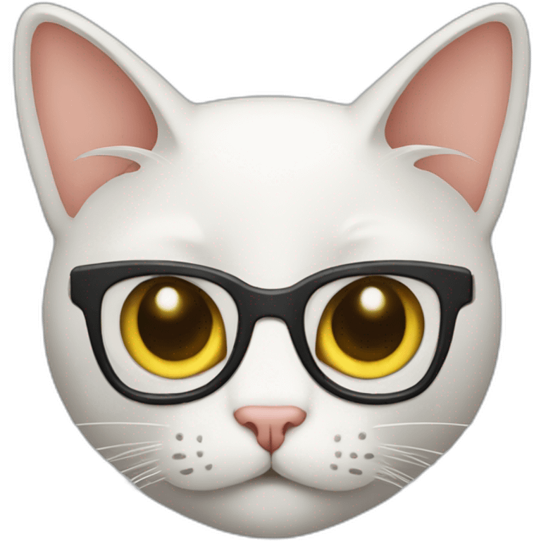 Computer programmer cat emoji