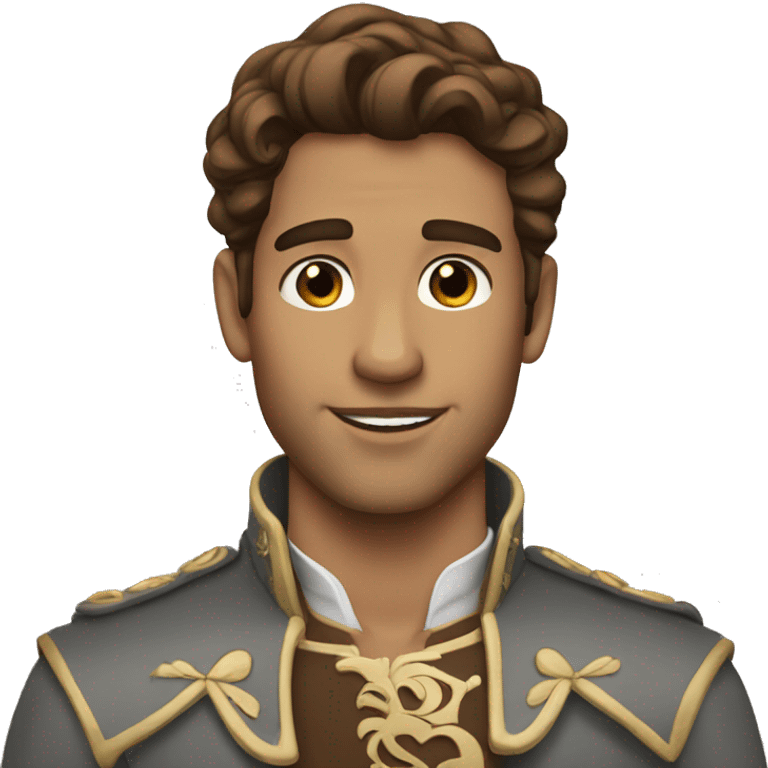 Prince Charming Brown hair emoji