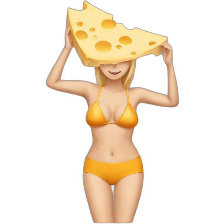 cheese in bikini emoji