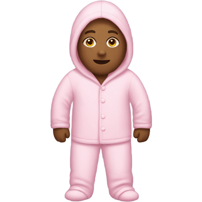 pink person in pink pajamas emoji