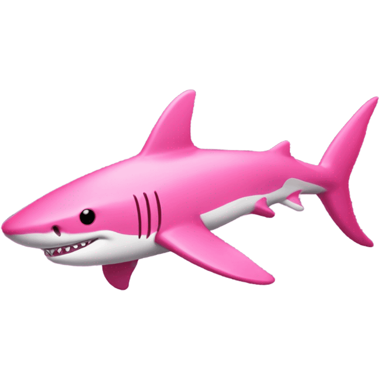 Pink shark  emoji