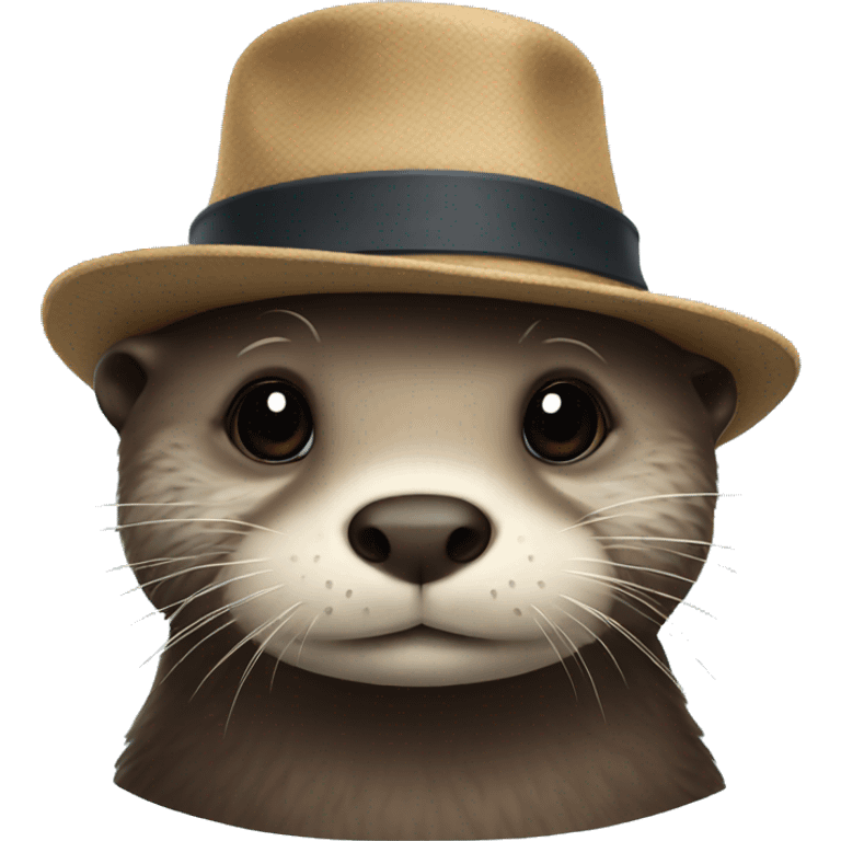 otter with a hat emoji