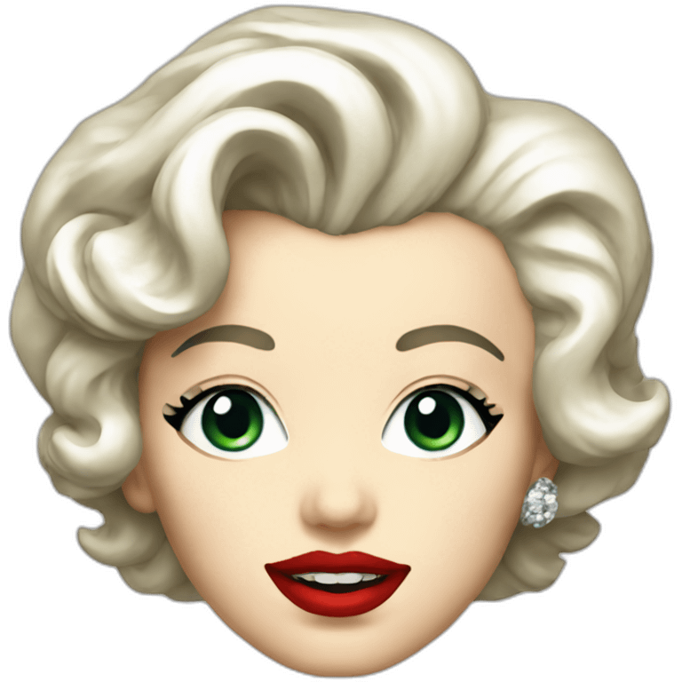 Marilyn Monroe head emoji