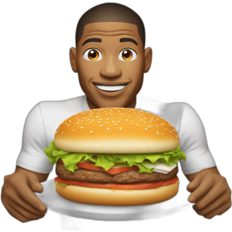 Burger qui mange kilyan mbappe emoji