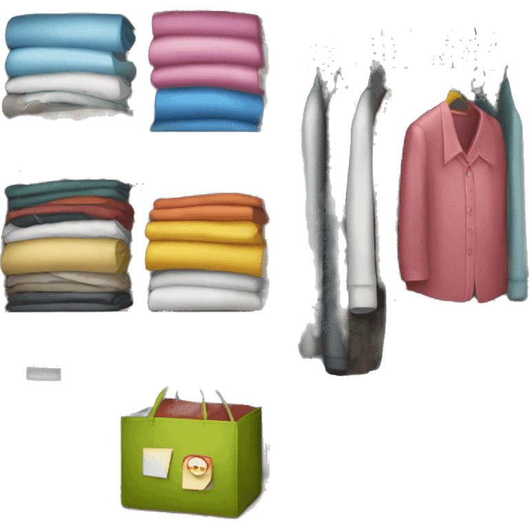 file organizer, with clothes inside emoji