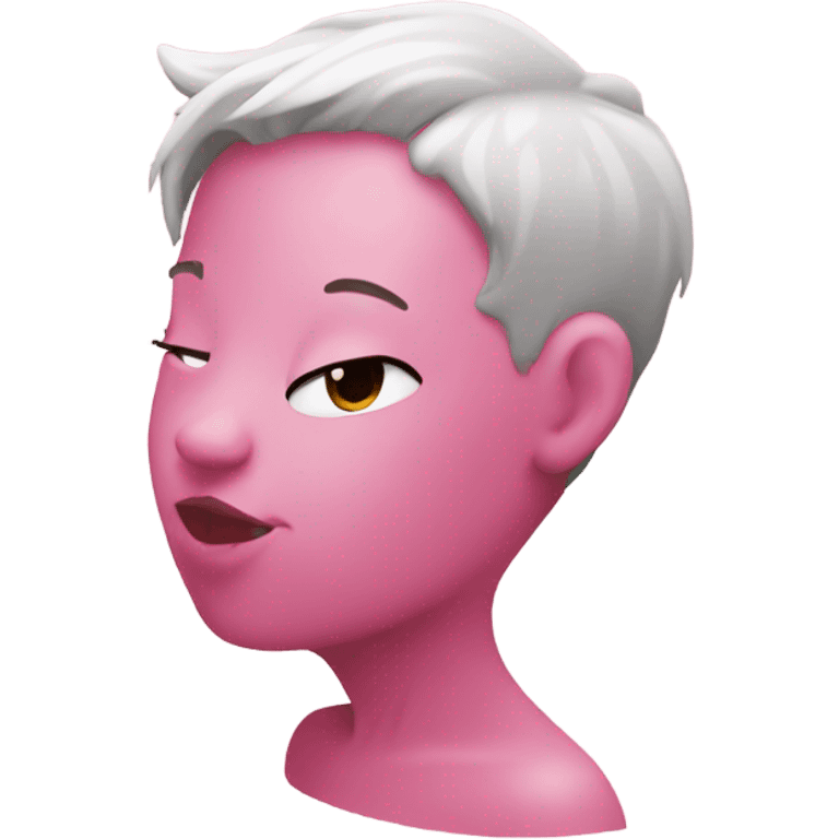 Kiss pink emoji