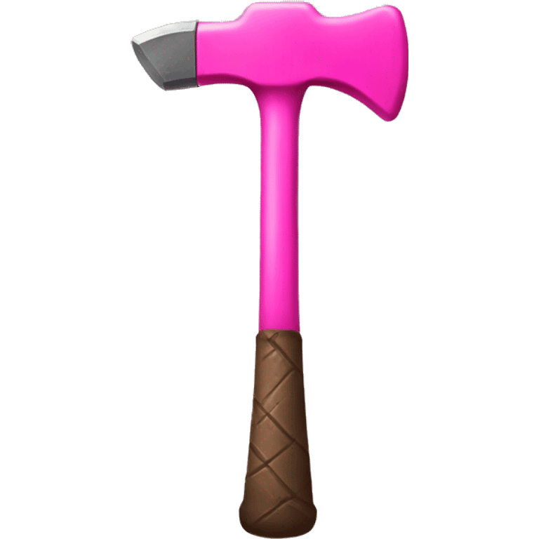 Pink hammer emoji