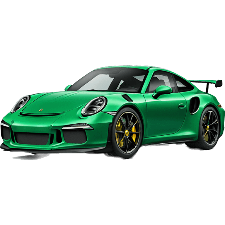 Emerald green Porsche 911 gt3 emoji