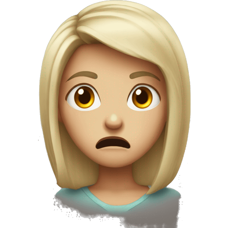 very angry girl emoji