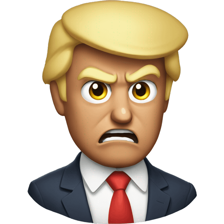 Donald trump angry emoji