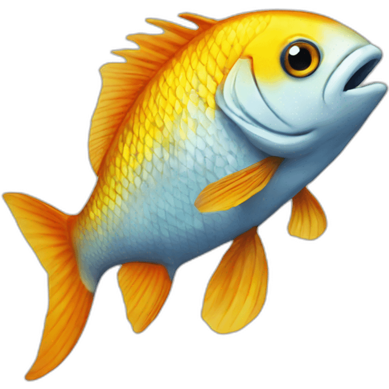 fish wearing customes emoji