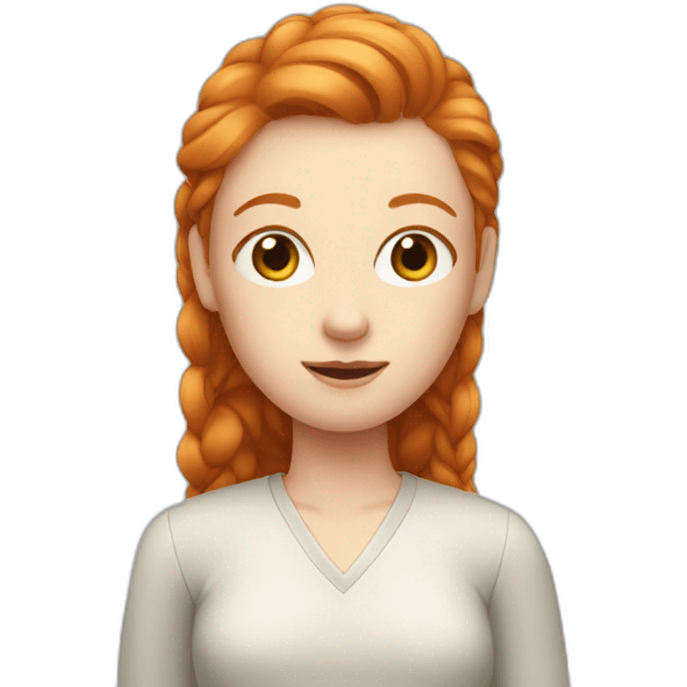 ginger data girl emoji