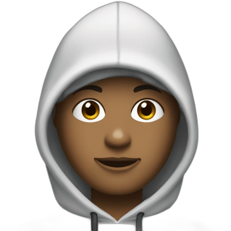 create me a character with Snapchat's Bitmoji style, having a hood with dollar-shaped eyes emoji