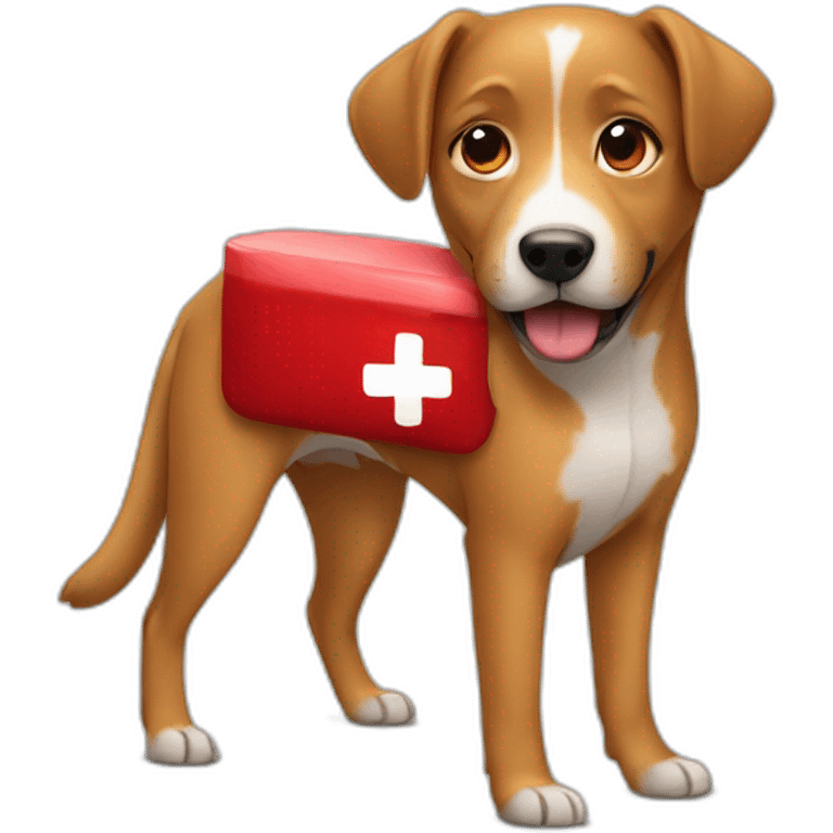 dog as blood donor emoji