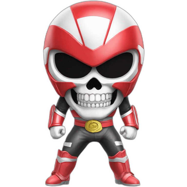 skull power ranger full body emoji