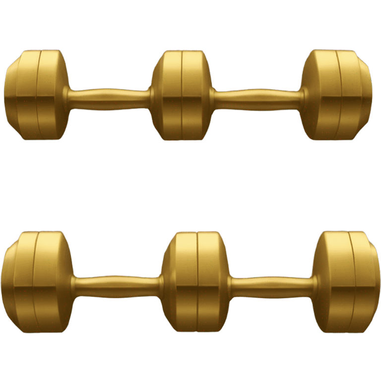 HEAVY DUMBBELLS OF GOLD emoji