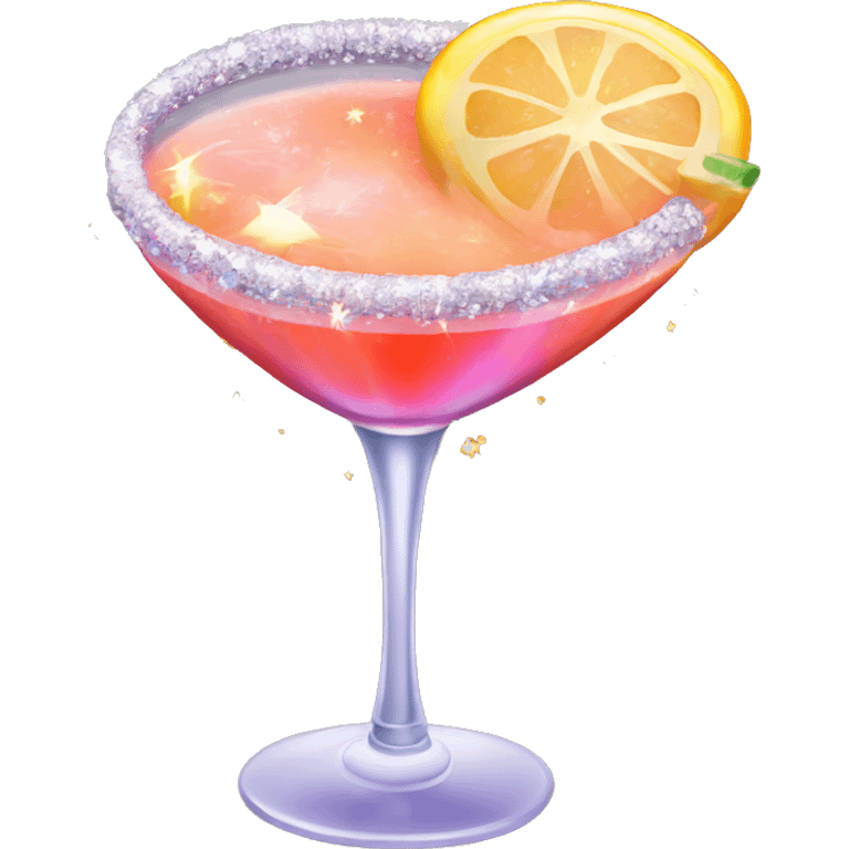 A sparkling coctail  emoji