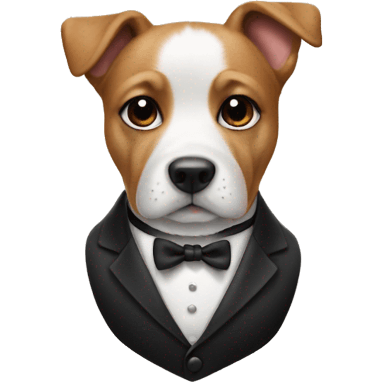 dog in a tuxedo  emoji