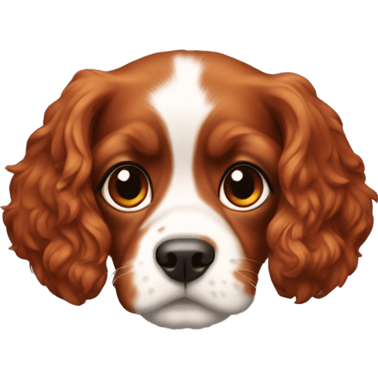 Ruby Cavalier puppy emoji