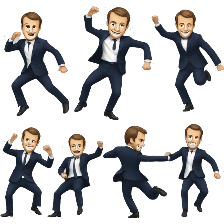 Emmanuel Macron qui danse emoji