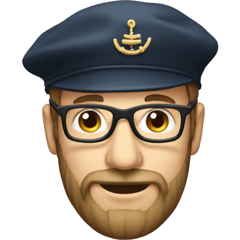 french man with beard and glasses wearing a beret emoji