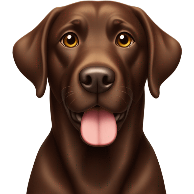 Chocolate Labrador  emoji