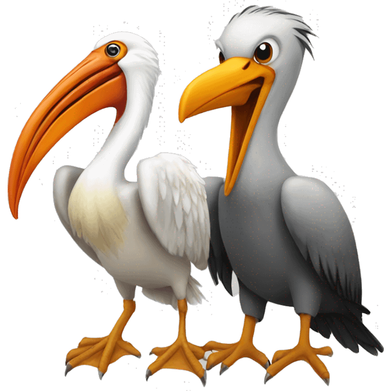 Pelican and Phoenix emoji