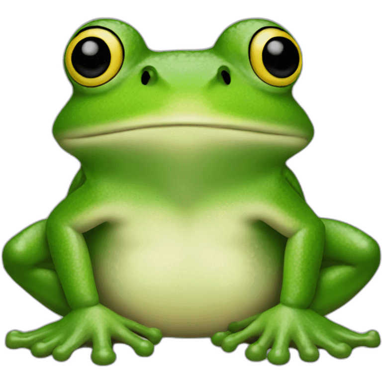 a giga chad frog emoji