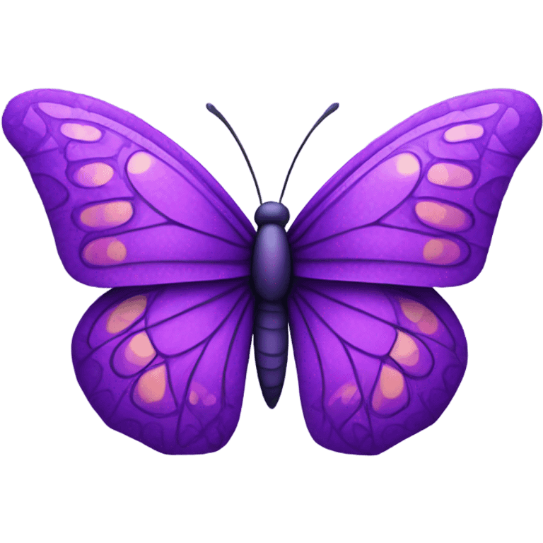 purple butterfly  emoji