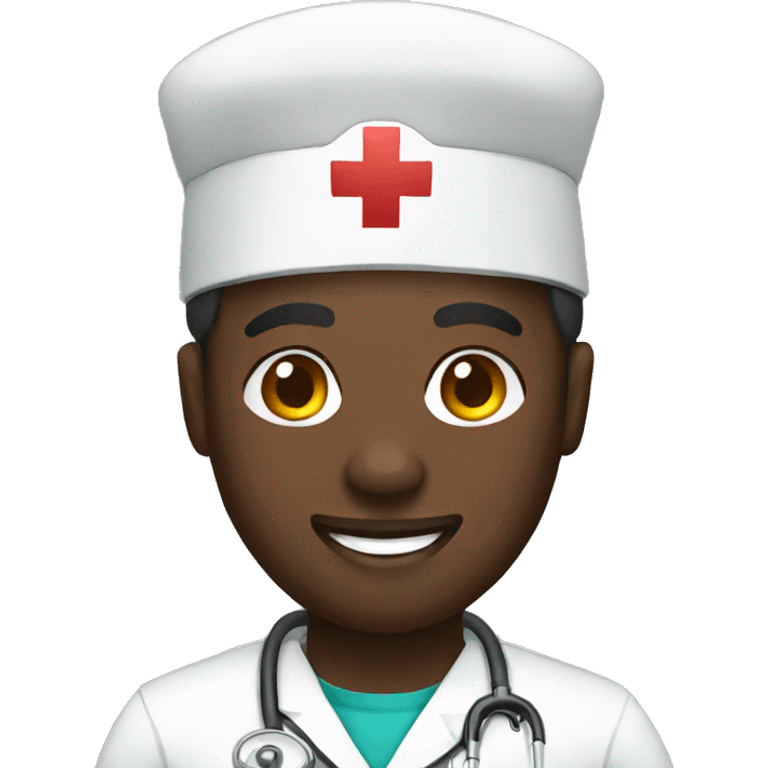 african nurse man emoji