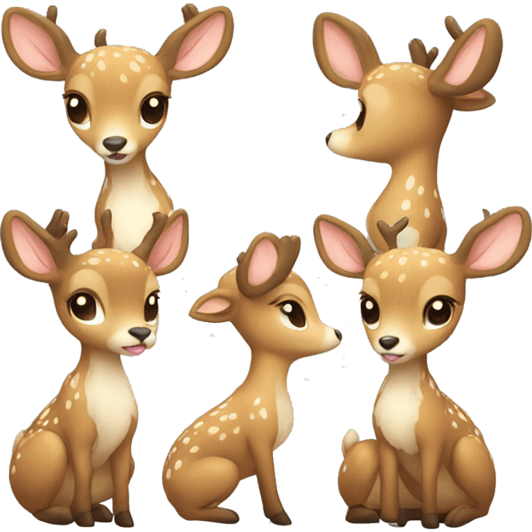 Deer cute warm emoji