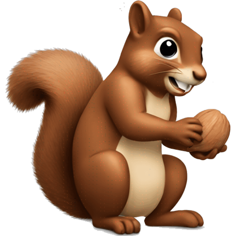 Squirrel getting his nut emoji