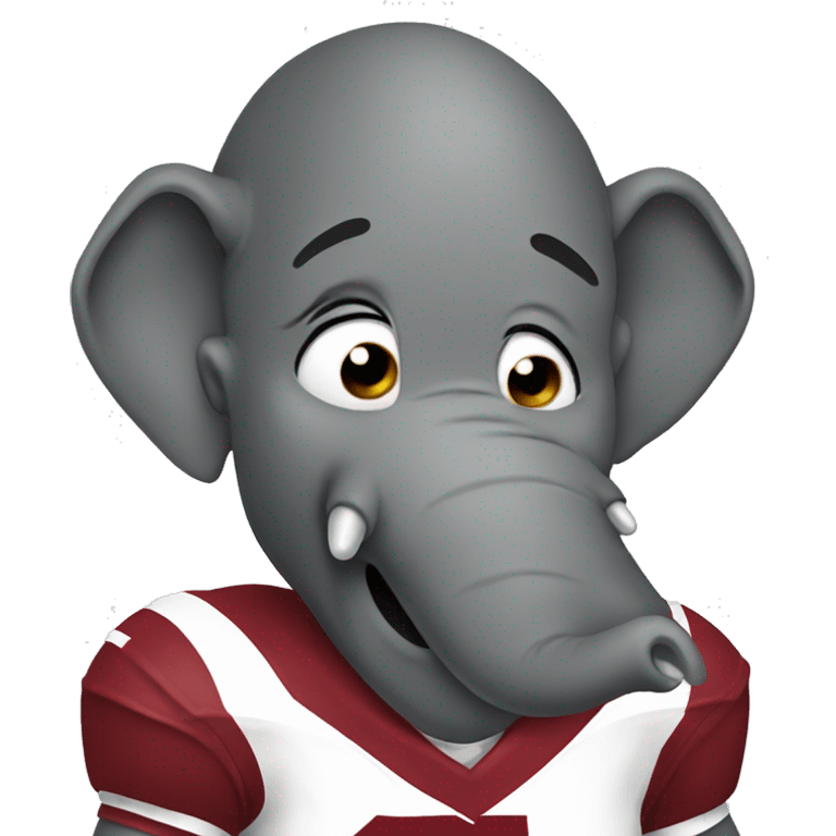 Elephant Alabama fan crying emoji