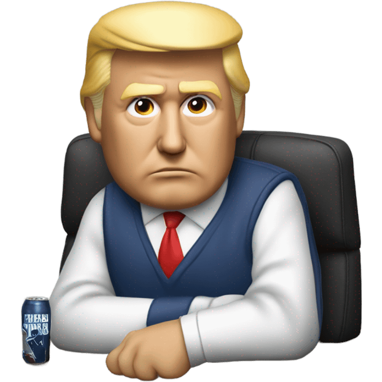 Donald Trump watching the Super Bowl  emoji