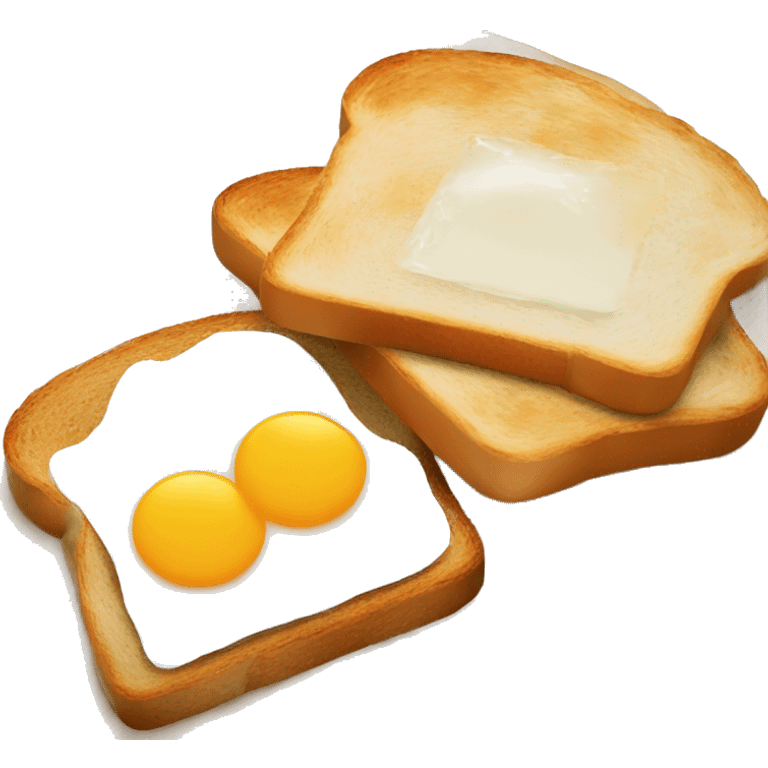 Eggs and toast emoji