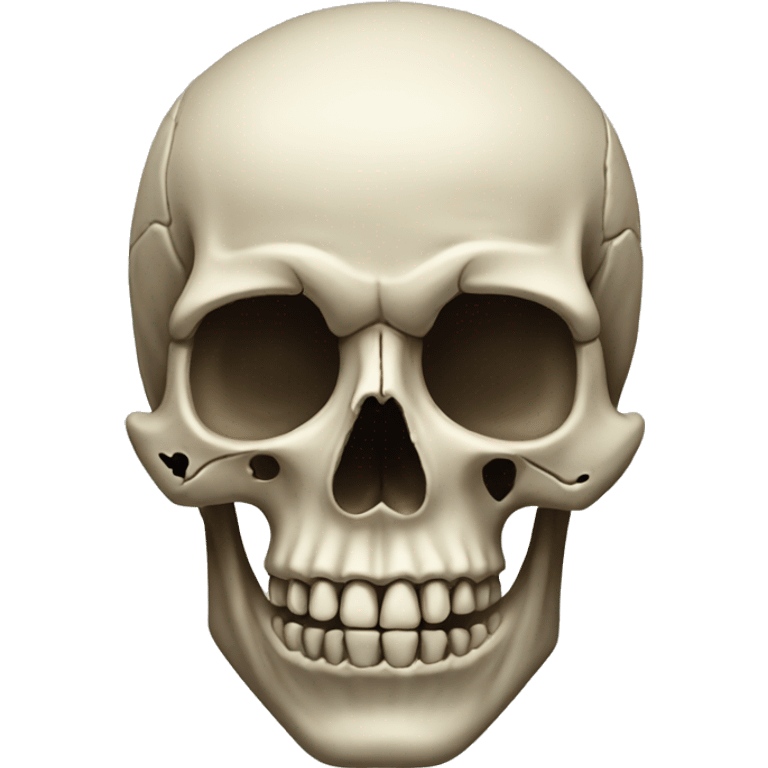 realistic skull emoji