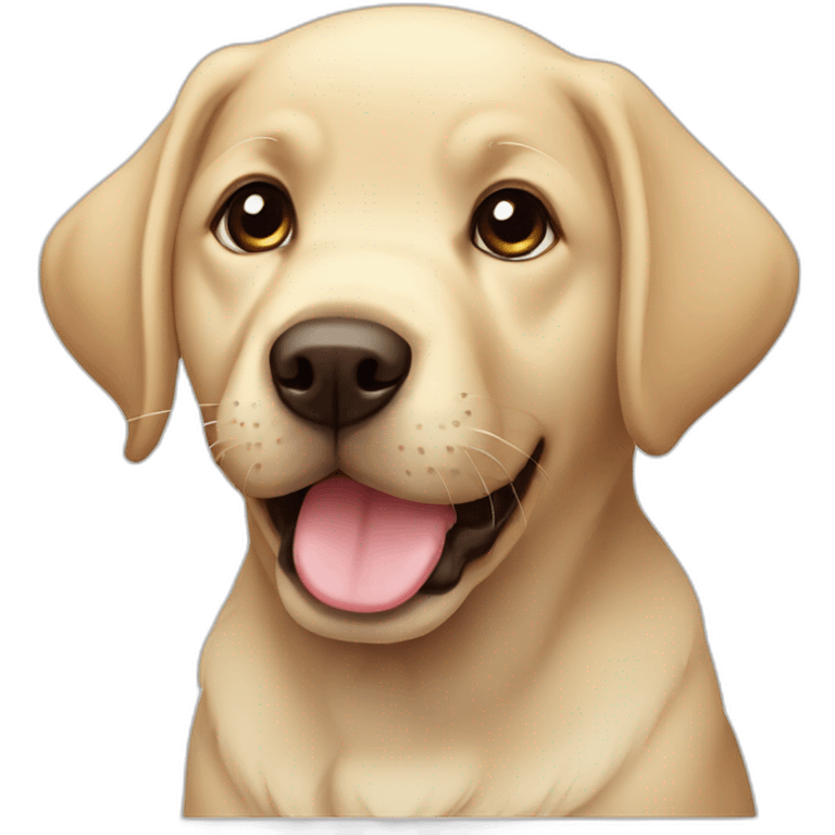 Labrador puppy cute  emoji