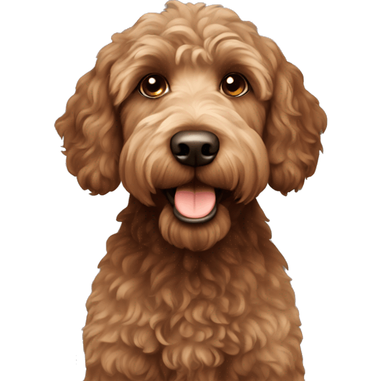 Brown Labradoodle  emoji