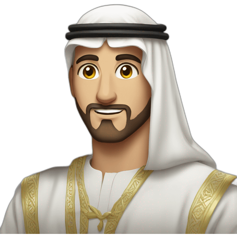 MR. Beast wearing Arab Saudia clothes emoji