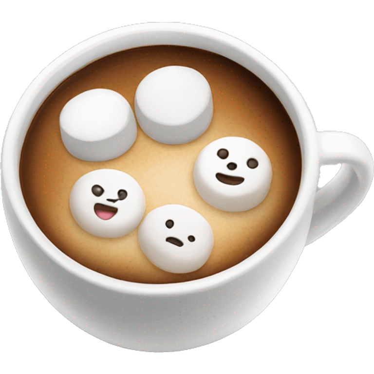 Coffee with marshmallows  emoji