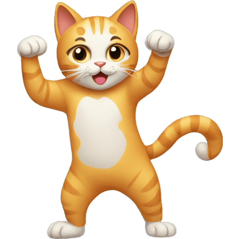 Cat doing exercises  emoji