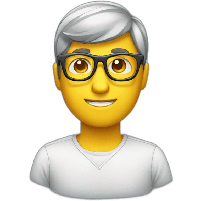 Programer wear glasses emoji