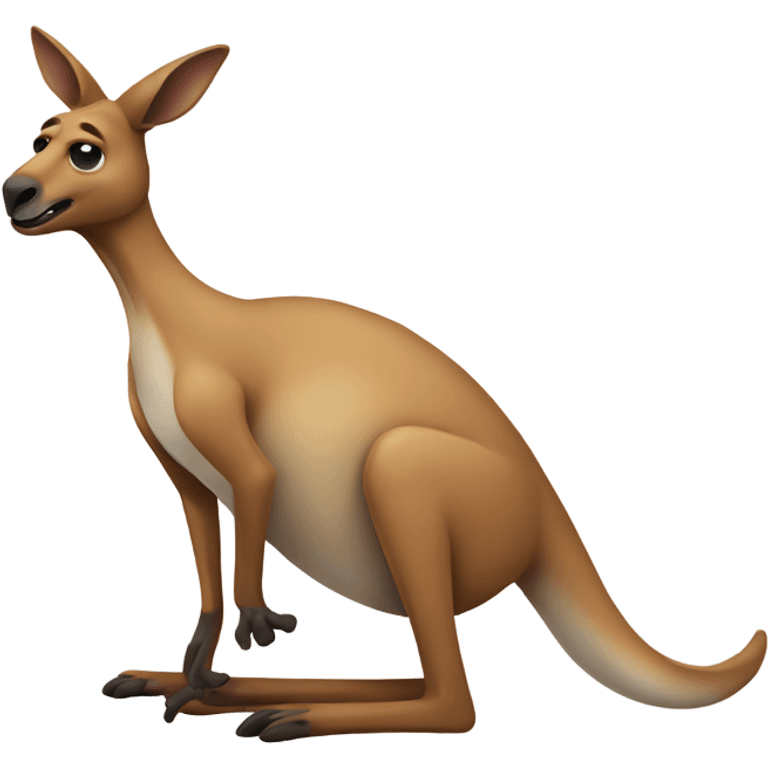 Drunk kangaroo emoji