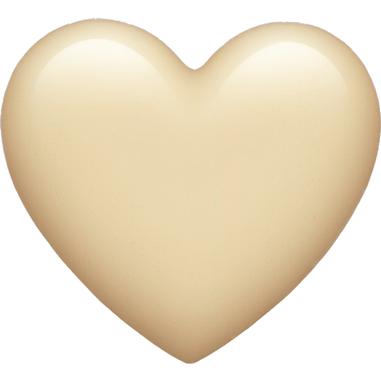 light beige heart emoji