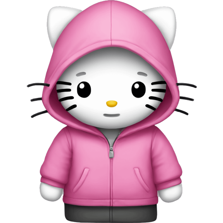 hello kitty with a hoodie  emoji