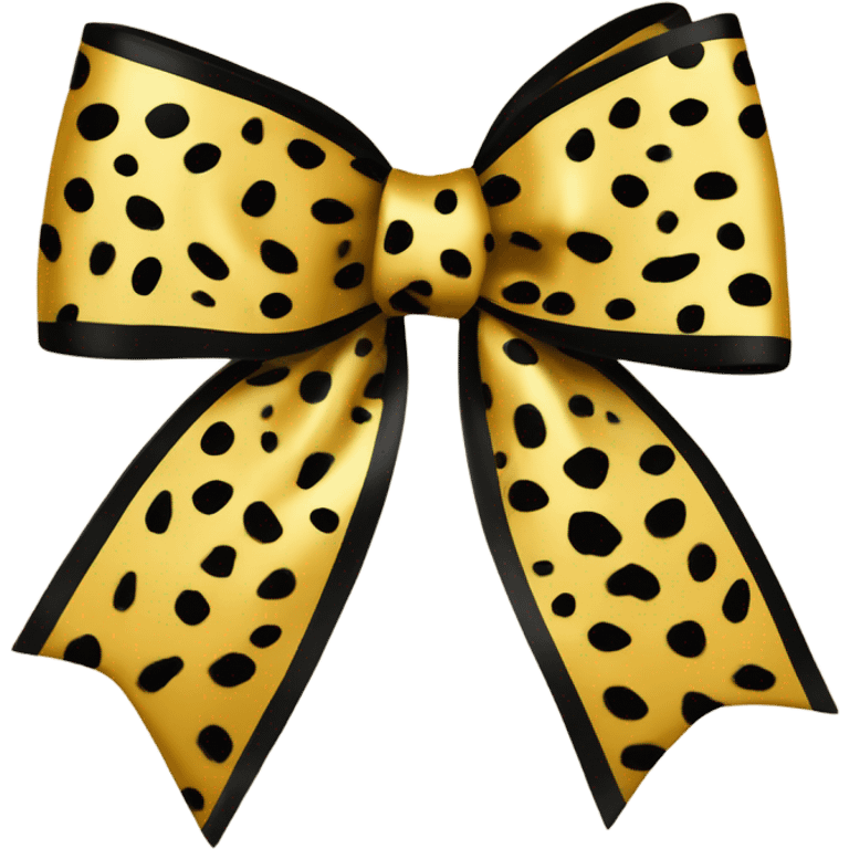 leopard print bow  emoji