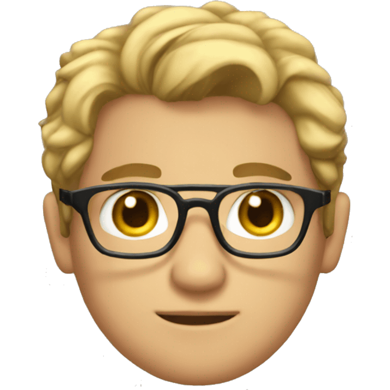 Xander with glasses emoji